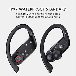 Avis Universal Bouchons d'oreilles sans fil Sport 5.1 Bouchons d'oreilles Bluetooth Sport - 50 heures TWS Full Sport Casque sans fil IPX7 Etanche Oreille interne Bud Casque Bluetooth avec microphone/Gym/Sport (noir)