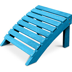 ICONIK INTERIOR Tabouret en bois pour chaise de jardin - Alana Turquoise 