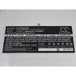 vhbw Li-Polymère batterie 6000mAh (3.8V) pour tablette tablet Sony Xperia SGP511, SGP512, SGP521, SGP541, SGP551, SOT21, Tablet Z2, Tablet Z2 TD-LTE