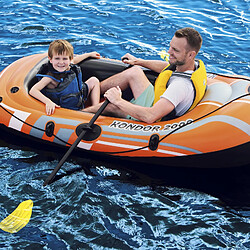 Bateau Gonflable Bestway Hydro-Force Kondor 2000 pour 2 Personnes avec Pagaies et Pompe