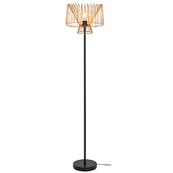 Sampa Helios Lampe sur pied design Glascow 170cm métal noir et doré compatible LED Lampadaire Glascow en métal noir et doré, puissance maximale de 40W et un culot d ampoule......