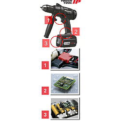 Perceuse à percussion sans fil EY7950LJ2S PANASONIC (2 x Batteries)