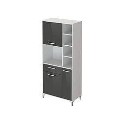 Cstore ECO Buffet de cuisine L 80 cm - Gris brillant