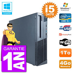 PC Lenovo ThinkCentre M82 SFF i5-3470 RAM 4Go Disque Dur 1To Graveur DVD Wifi W7 · Occasion 