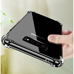 Shot Coque Silicone Anti-Chocs SAMSUNG Galaxy S10 Transparente Protection Gel Souple (TRANSPARENT)