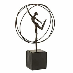 Paris Prix Statuette Déco Gymnaste dans Cercle 35cm Marron 