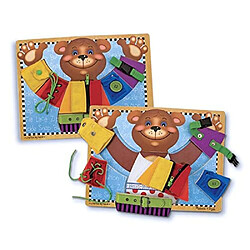 Melissa & Doug Basic Skills Puzzle Board - Jouet Aducatif en bois