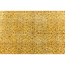 Avis Vidal Tapis de laine 249x150 jaune Ultra Vintage