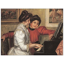 ArtPlaza Renoir Pierre-Auguste-Yvonne and Christine Lerolle at The Piano Panneau Décoratif Bois, Multicolore, 80 x 1,8 x 60 cm