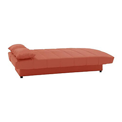 Acheter Banquette clic clac 3 places - Tissu 100% coton Terracotta - Style Contemporain - L 190 x P92 cm - MILA