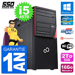 PC Tour Fujitsu Esprimo P720 Intel Core i5-4570 RAM 16Go SSD 2To Windows 10 Wifi - Occasion