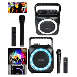 ENCEINTE SONO PORTABLE PRO PARTY KARAOKE BLUETOOTH 35W USB SD RADIO FM + MICRO MAIN SANS FIL + TELECOMMANDE 