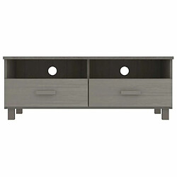 Avis Maison Chic Meuble TV scandinave - Banc TV pour salon HAMAR Gris clair 106x40x40 cm Bois massif de pin -MN50244