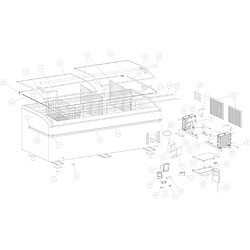 Réfrigérateur / Congélateur de Supermarché Gris SHALLOW 220A-CF - TEFCOLD