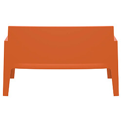 Avis Alterego Banc de jardin 'PLEMO XL' orange en matière plastique