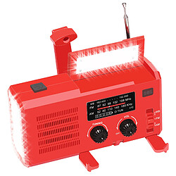 Universal Portable d'urgence générateur solaire manuel AM/FM/NOAA SOS météo torche étanche 4000mA téléphone portable chargeur radio |