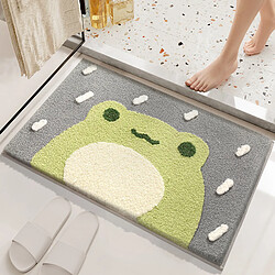 LUUCOZK Tapis de bain antidérapants absorbants à séchage rapide, décoration de salle de bain, motif 2-45 x 65 cm