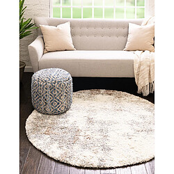 Acheter Hadorn Tapis shaggy 240x240 beige - brun Lachen Haze