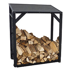 Ideanature Extension bûcher treillis en bois Black edition.