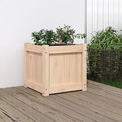 Maison Chic Jardinière,Bac à fleurs - pot de fleur 40x40x40 cm bois de pin massif -GKD33554