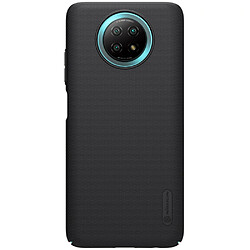 nillkin super frosted shield coque + bequille pour xiaomi redmi note 9t 5g noir