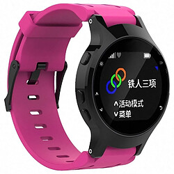 Wewoo Bracelet pour montre connectée Dragonne Sport en silicone Garmin Forerunner 225 Rose Red