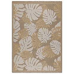 Jardindeco Tapis intérieur extérieur aspect jute jaune Tijuana 9062 170 x 120 cm. Tapis intérieur extérieur aspect jute jaune Tijuana 9062 170 x 120 cm