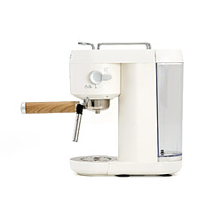 Machine à Café Espresso Semi Automatique Caprizze Hikari 1400W 20 bars avec Vaporisateur Mousseur USB inclus Blanc Mat pas cher