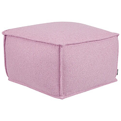 Beliani Pouf en coton 50 x 50 x 30 cm rose SHERALI 