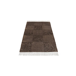 Avis Vidal Tapis de laine 150x84 brun Darya