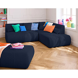 Lisa Design Onyx - pouf d'appoint - en tissu mailles 3D pas cher