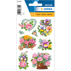 HERMA Sticker DECOR 'Pots de fleurs nostalgiques' ()