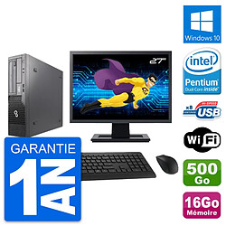 PC Fujitsu E500 DT Ecran 27" Intel G630 RAM 16Go Disque 500Go Windows 10 Wifi · Occasion 