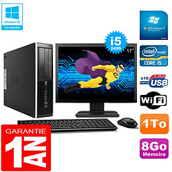 PC HP Compaq Pro 6300 SFF I5-2400 8Go 1To Graveur DVD Wifi W7 Ecran 17" · Occasion 