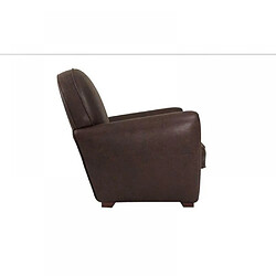 Avis Inside 75 Canapé CLUB 3 places en microfibre marron vintage. MADE IN ITALY