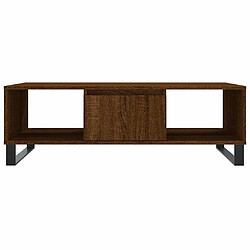 Maison Chic Table basse,Table Console Table d'appoint, Table pour salon chêne marron 104x60x35 cm bois d'ingénierie -MN92057 pas cher