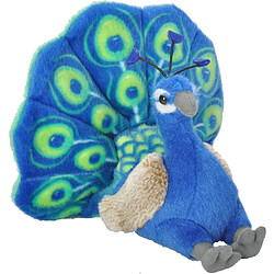 Wild Republic peluche CK-Mini Paon de 20 cm bleu 