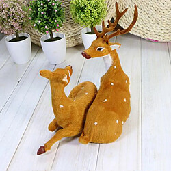 Acheter Xmas Elk Plush Simulation Décorations de Noël ornements Rennes B: 37x17x26cm