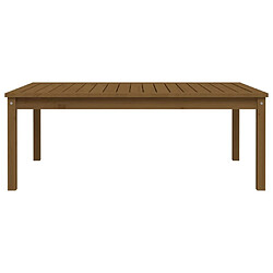 Acheter vidaXL Table de jardin marron miel 121x82,5x45 cm bois massif de pin