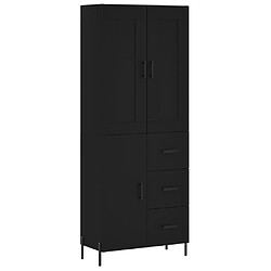 Maison Chic Buffet,Meuble de Rangement,commode pour salon,Cuisine Noir 69,5x34x180 cm Bois d'ingénierie -MN67409