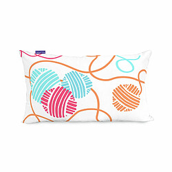 Happy Friday Housse de coussin HappyFriday Moshi Moshi Cat & Mouse Multicouleur 50 x 30 cm