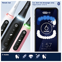 Oral-B iO 5N - Avec Etui de Voyage - Rose - Brosse À Dents Électrique connectée