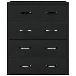 Acheter Maison Chic Buffet commode,console avec 4 tiroirs pour rangement 60x30,5x71 cm Noir -MN95355