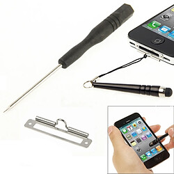 Wewoo Pour iPhone 4 & 4S Outils de lanière de courroie de vis avec le stylo de contact 