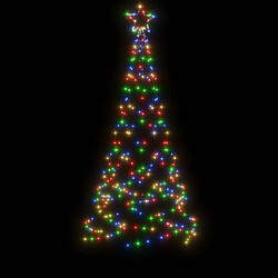 Avis vidaXL Sapin de Noël avec piquet Coloré 200 LED 180 cm