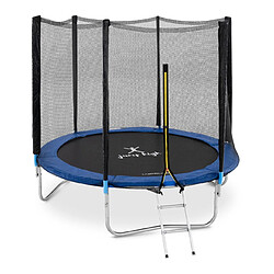 Helloshop26 Trampoline de jardin d'extérieur et d'intérieur pour enfants adultes circulaire diamètre 240 cm filet 14_0003839