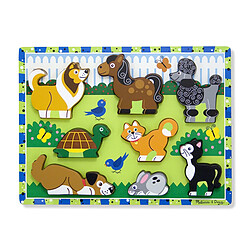 Melissa & Doug Puzzle à Grosses Pièces en Bois - Animaux Domestiques