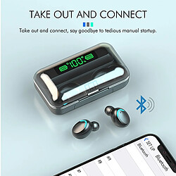 GUPBOO Nouveau TWS F9 Fone Bluetooth Casque Contrôle Tactile Casque Hi-Fi Stéréo In-Ear Écouteurs Sans Fil Sport Écouteurs Écouteurs