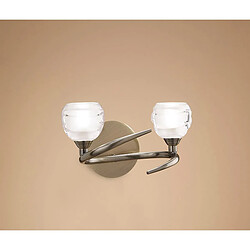 Luminaire Center Applique murale Loop 2 Ampoules G9 laiton antique