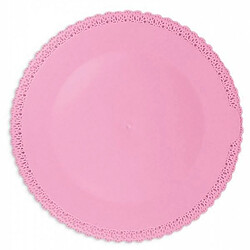 Scrapcooking Plat dentelle rond Ø 32 cm - Rose 